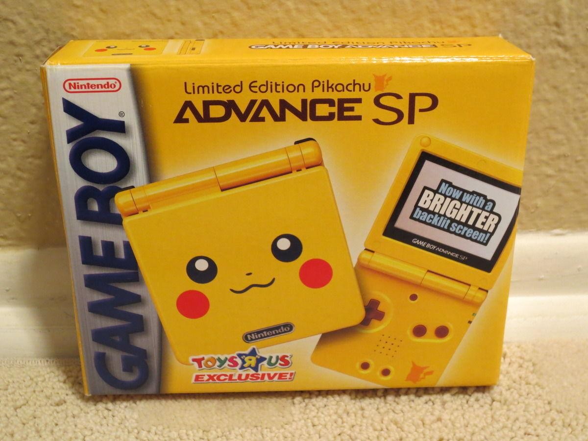 GameBoy Advance SP Pikachu Edition