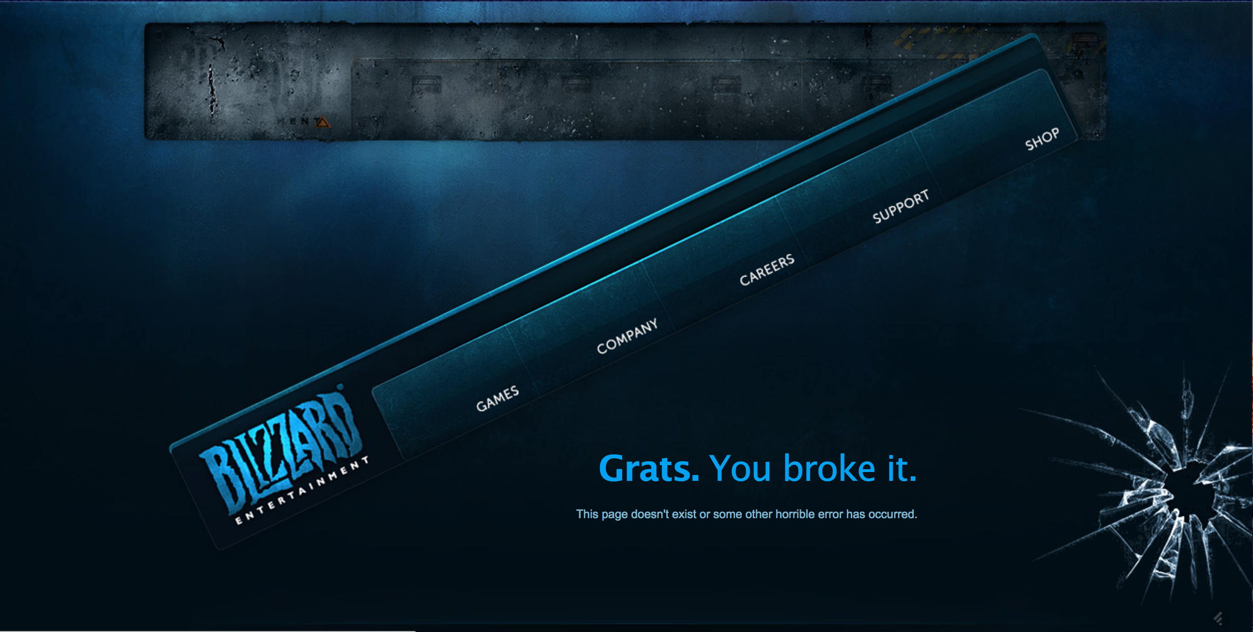 404 page blizzard