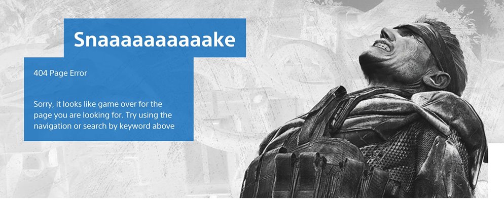 404 page playstation