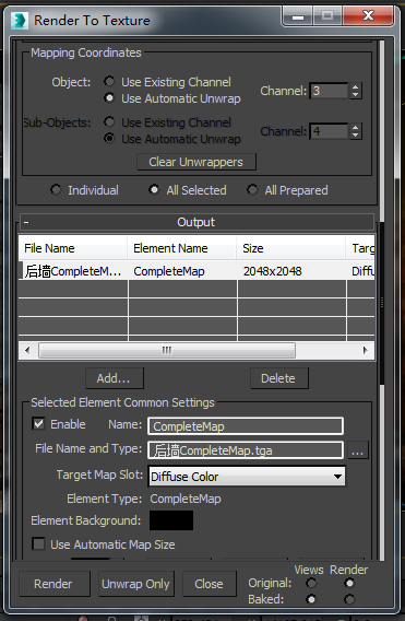 Render Settings